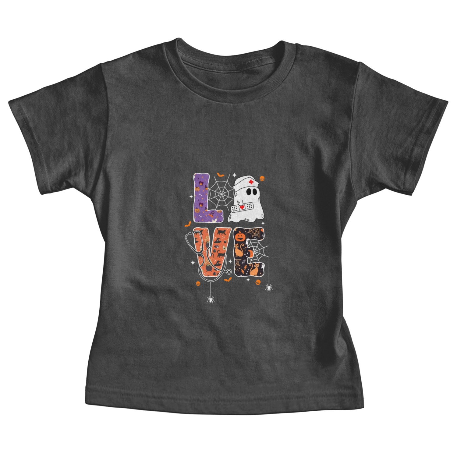 Halloween Ghost Nurse Love Nursing Life Halloween Baby Tees