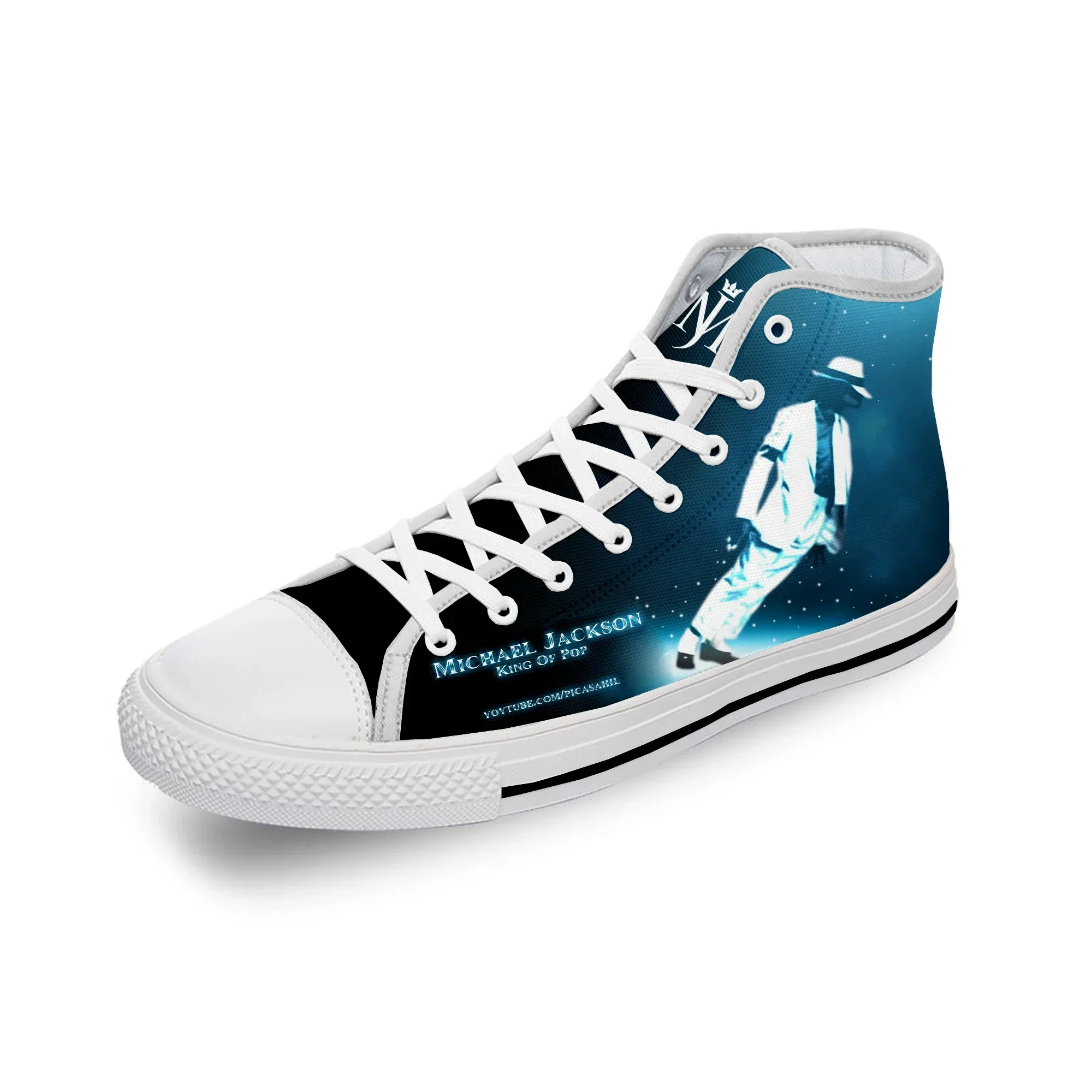 Michael Jackson 3D Print Unisex High Top Canvas Sneakers
