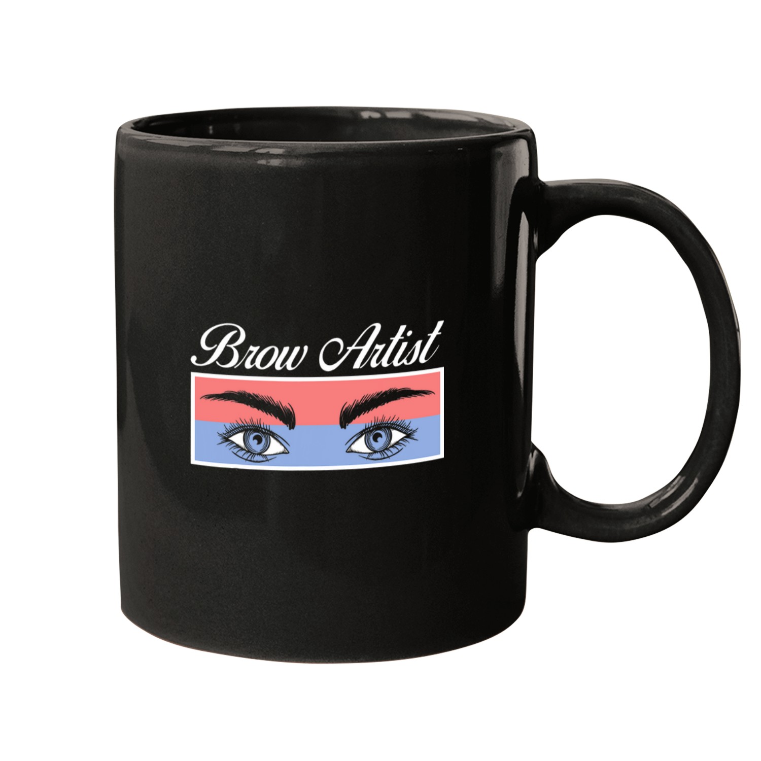 Eyebrow Artist Microblading gift Makeup Artist design 3 Mugs