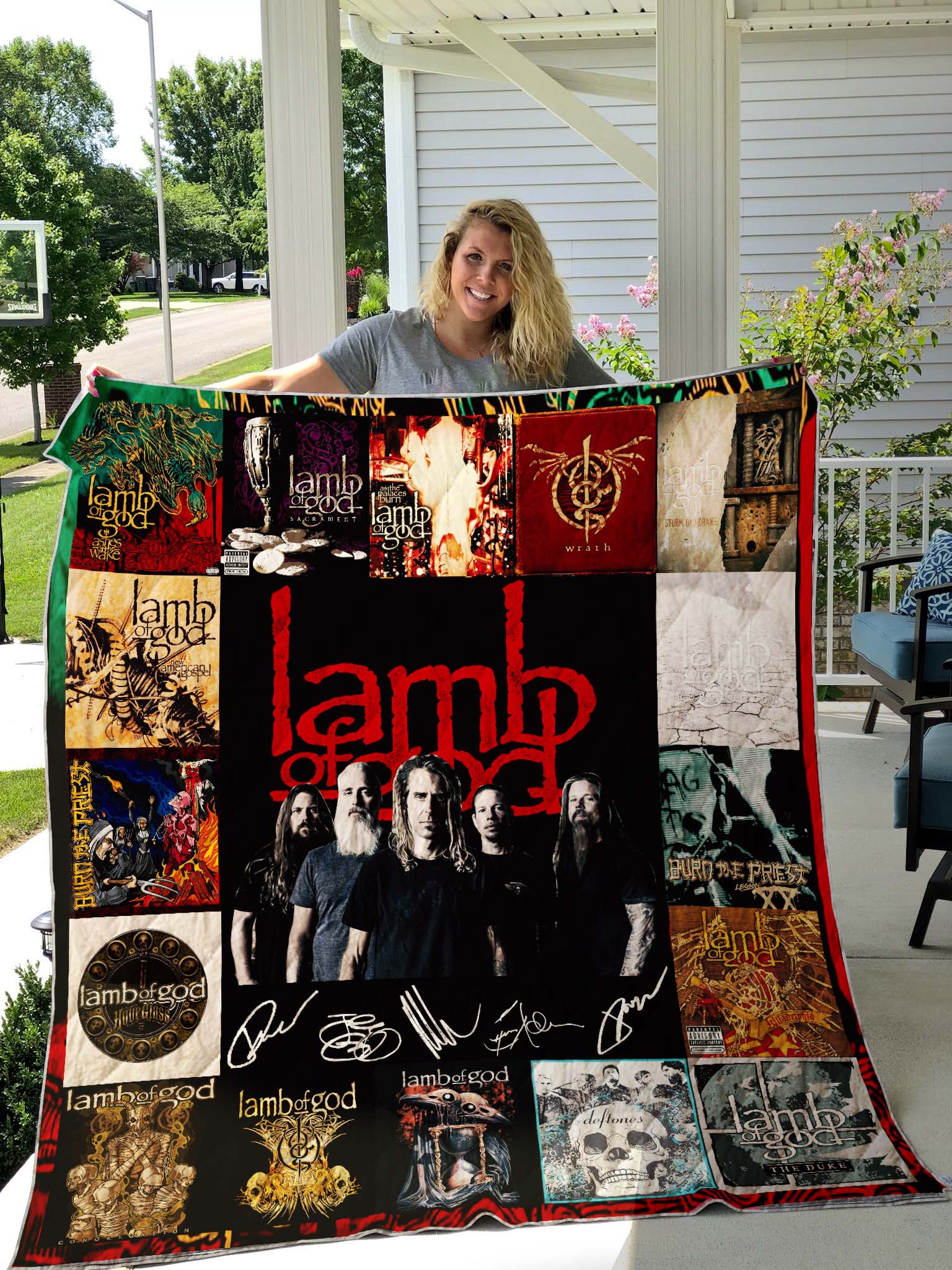 Lamb of God Quilt Blanket