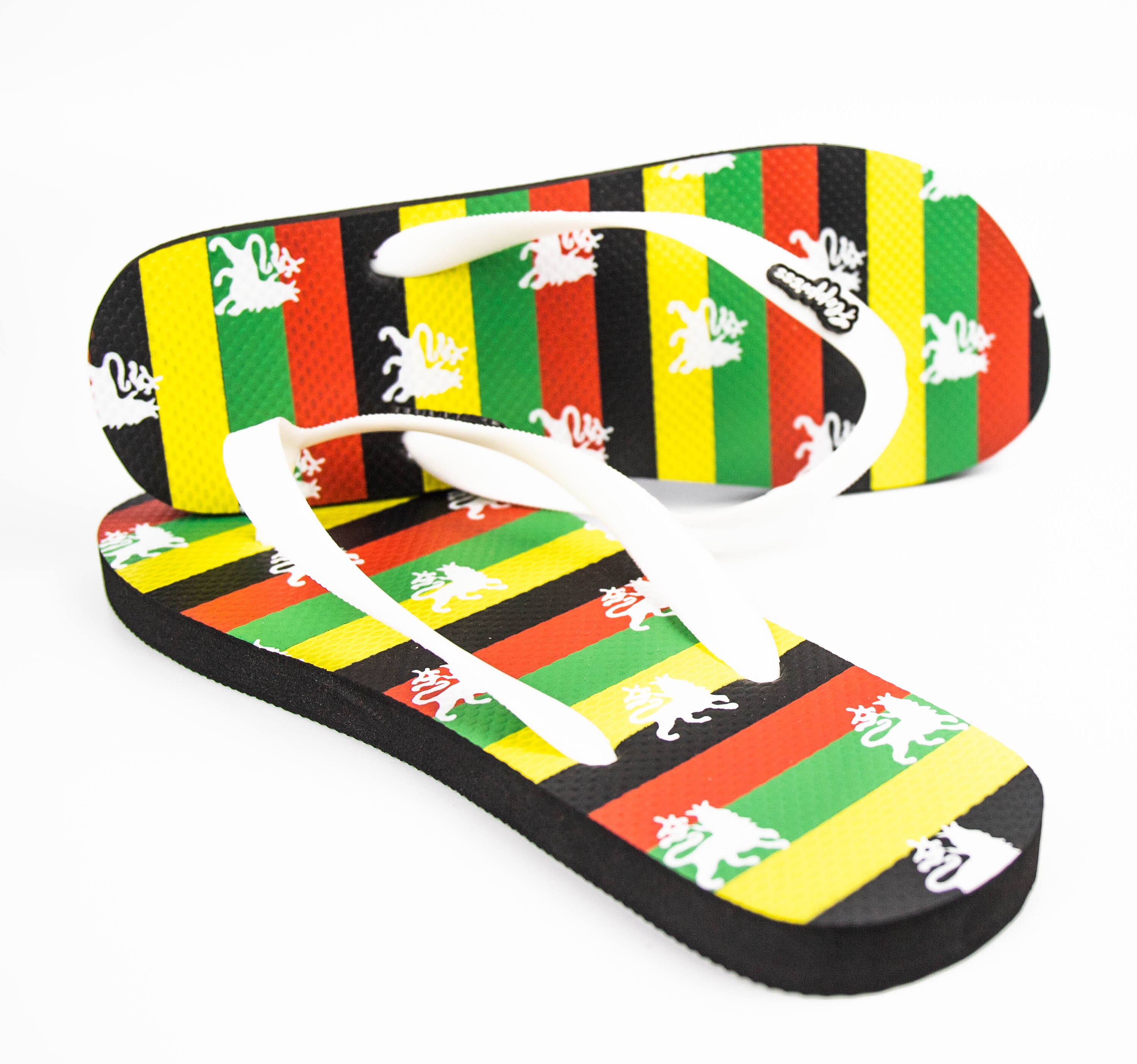 Reggae Black, Red and Green Flip flop (Indoor and street style)