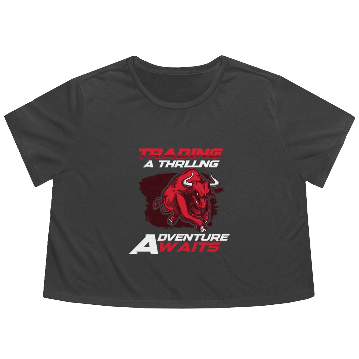 Stock Market trader Forex Trader Investor Trading Flowy Cropped Tees