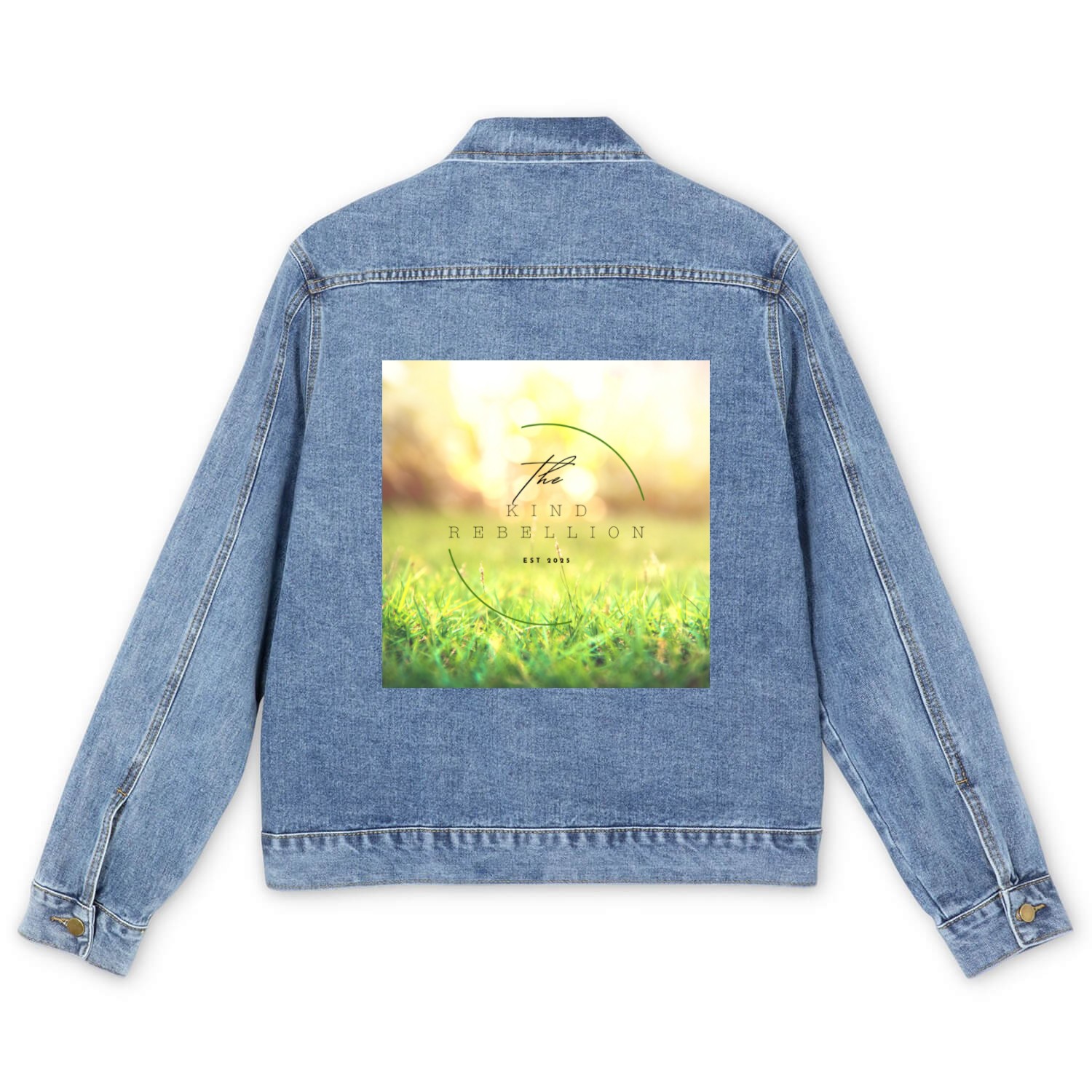 The Kind Rebellion – Grass & Sun Logo (2025) Men's Denim Jackets
