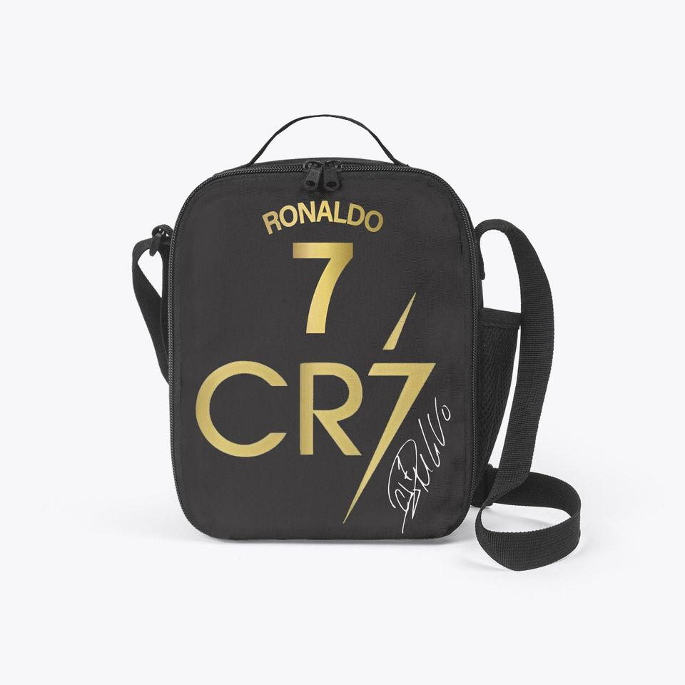Ronaldo Insulated Kids Lunch Bag with Shoulder Strap, Large Capacity