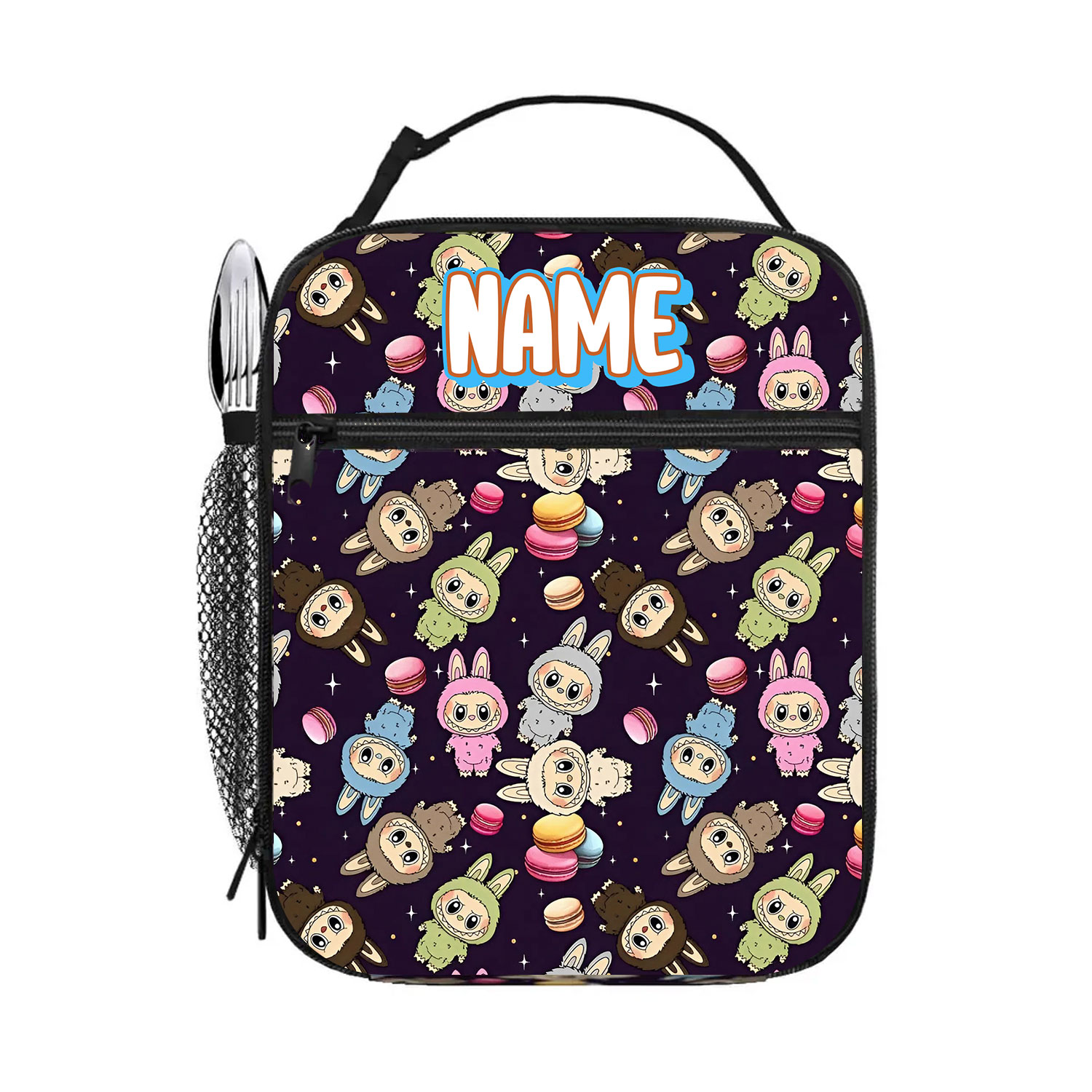 Personalized Labubu Lunch Bag, Custom Labubu insulated lunch bag, lunch tote bag, adult lunch bag, lunch box, snack bag, lunchbox