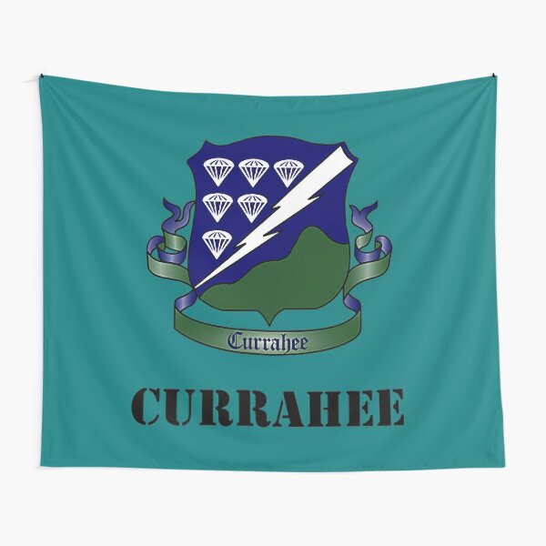 101st Airborne 506th PIR DUI Currahee White Tapestry