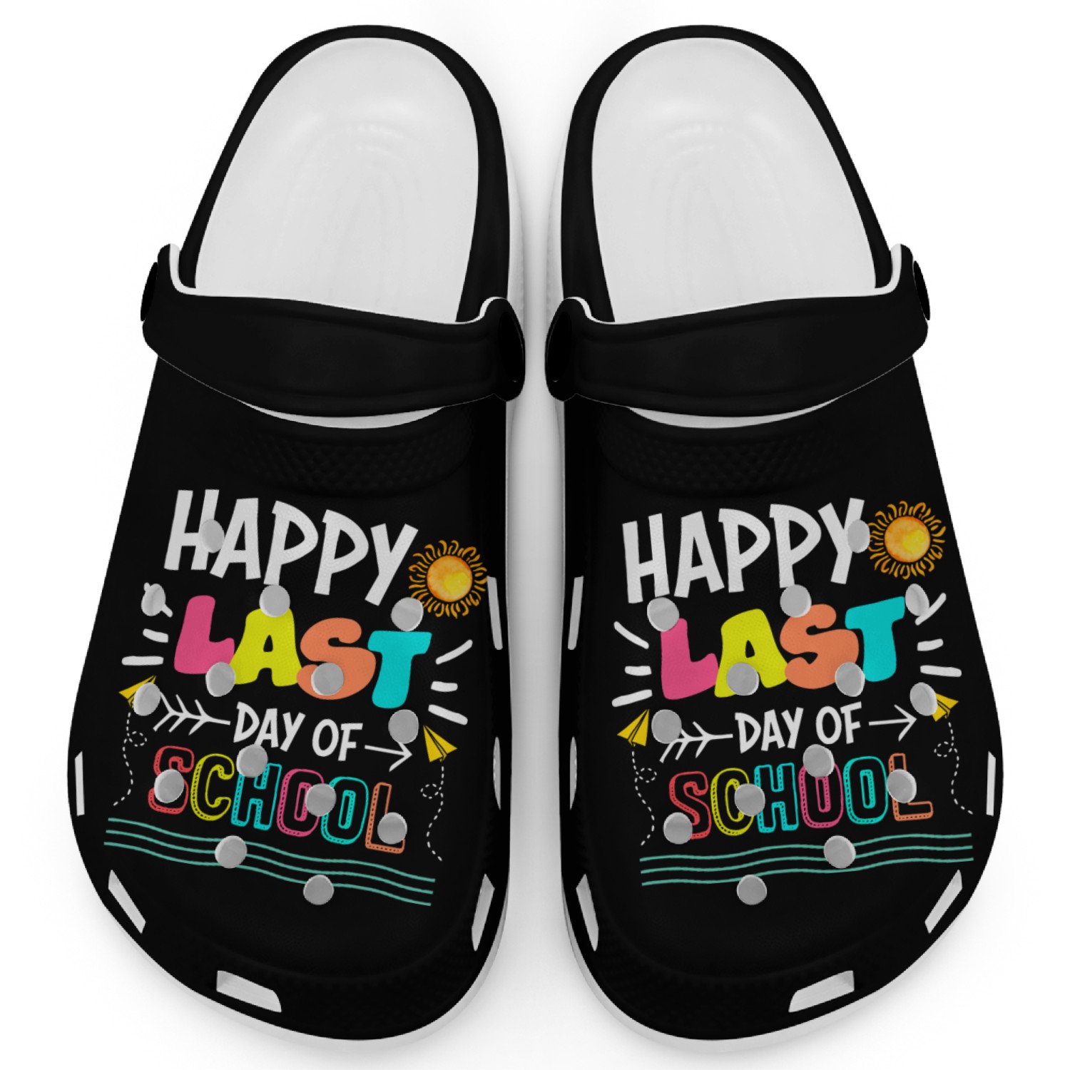 Happy Last Day Of School Student Graduation Clogs