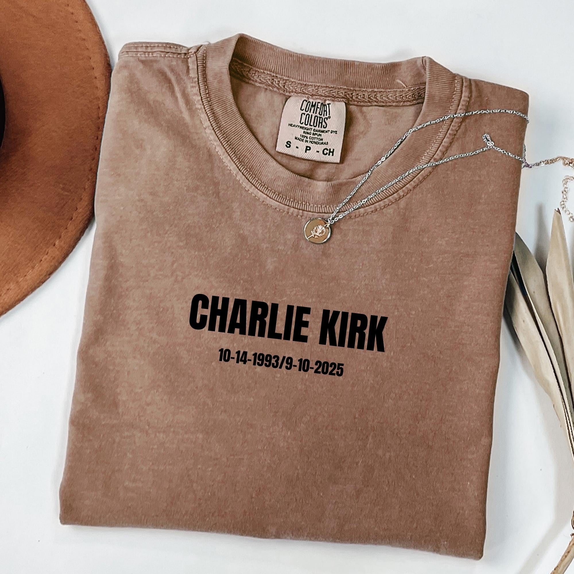 Patriot Charlie Kirk Shirt, Pray for Charlie Kirk Tee, Conservative Support Tee, MAGA Graphic T-Shirt