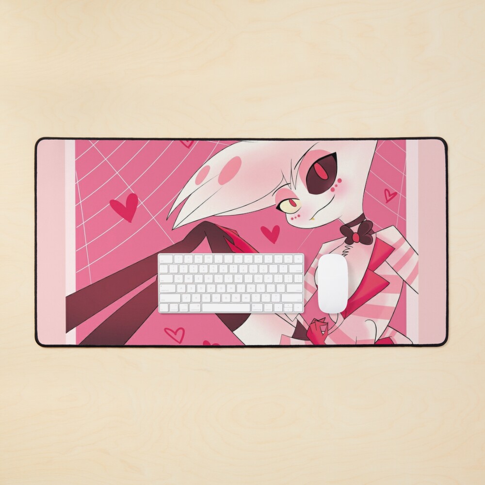 Angel Dust Hazbin Hotel Desk Mat, Hazbin Hotel Decor