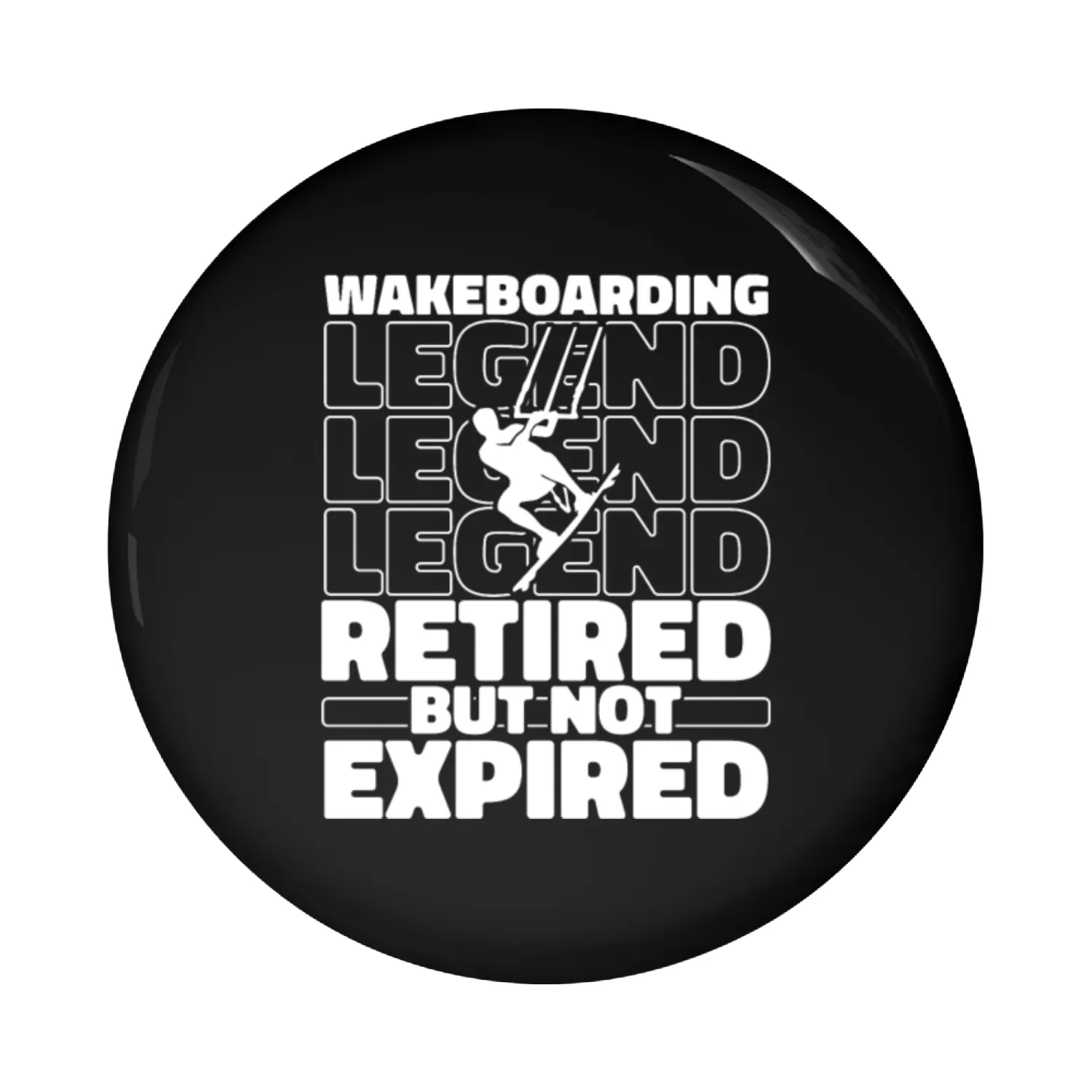Wakeboard Wakeboarding Retired Pin Buttons