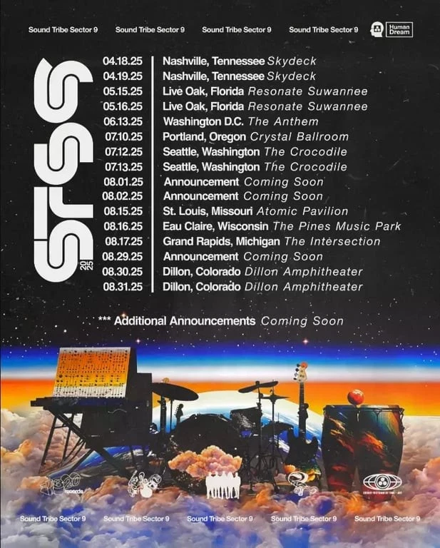 Poster STS9 Tour 2025 Poster, gift for fans