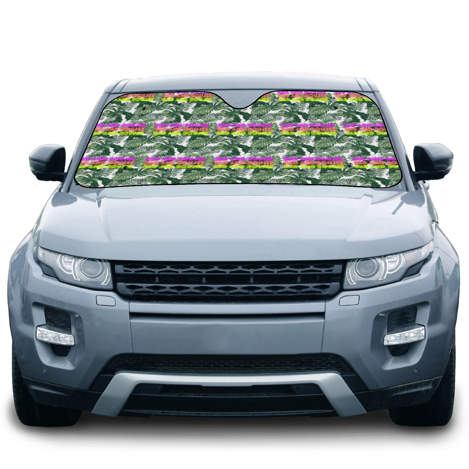 BAD AND BOUJEE writing Car Sun Shades
