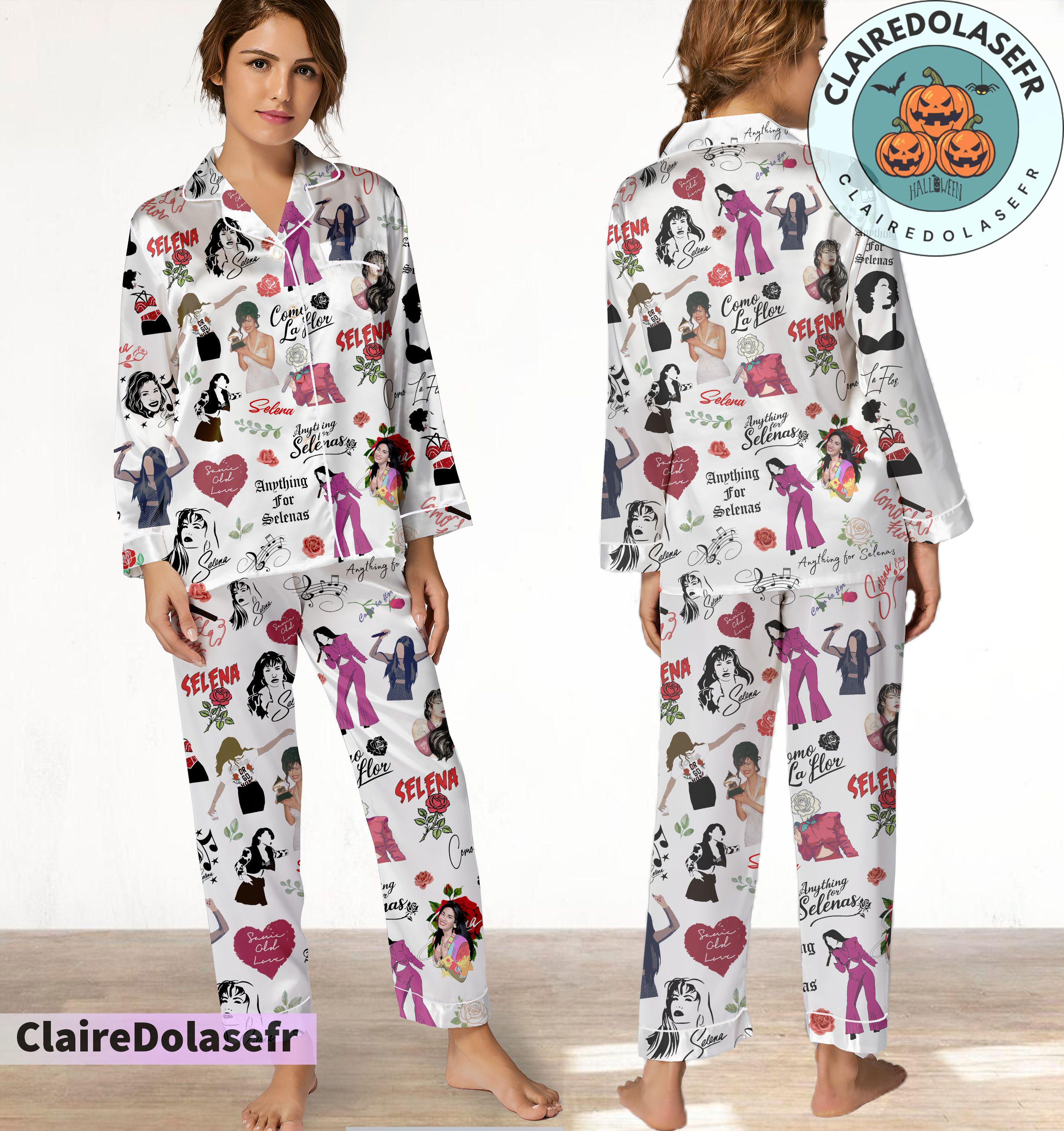 Selena Quintanilla Pajamas Set, Selena Quintanilla Pyjamas Set, Women Pajamas Set, Halloween Xmas Gift