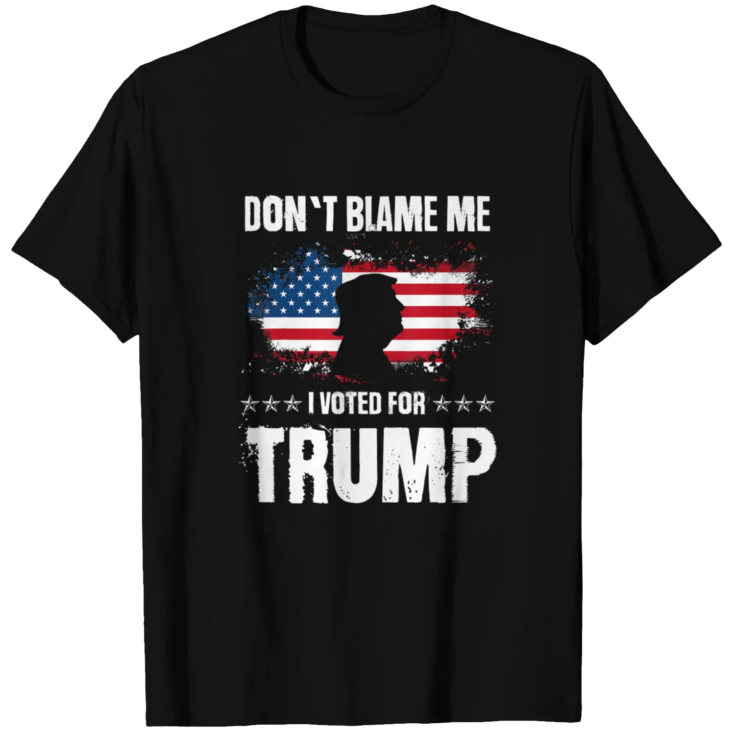 Retro I Voted For Trump Flag Made In Usa, Don't Blame Me T-Shirt