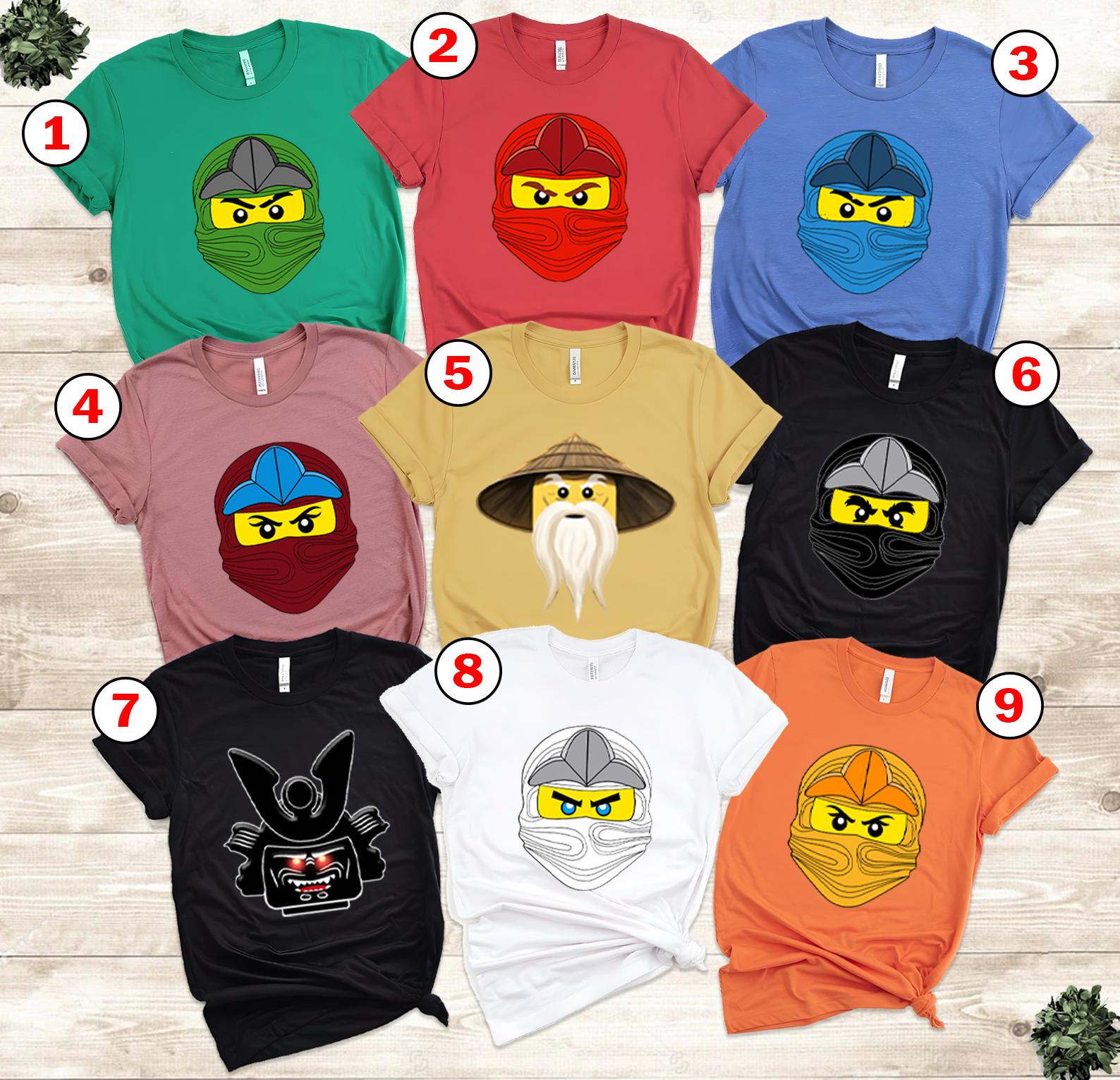 Building Blocks Family Shirt, Funny Gamer Kids Toddler Gaming T-shirt, Custom Personalized Birthday Gift For Son Daughter