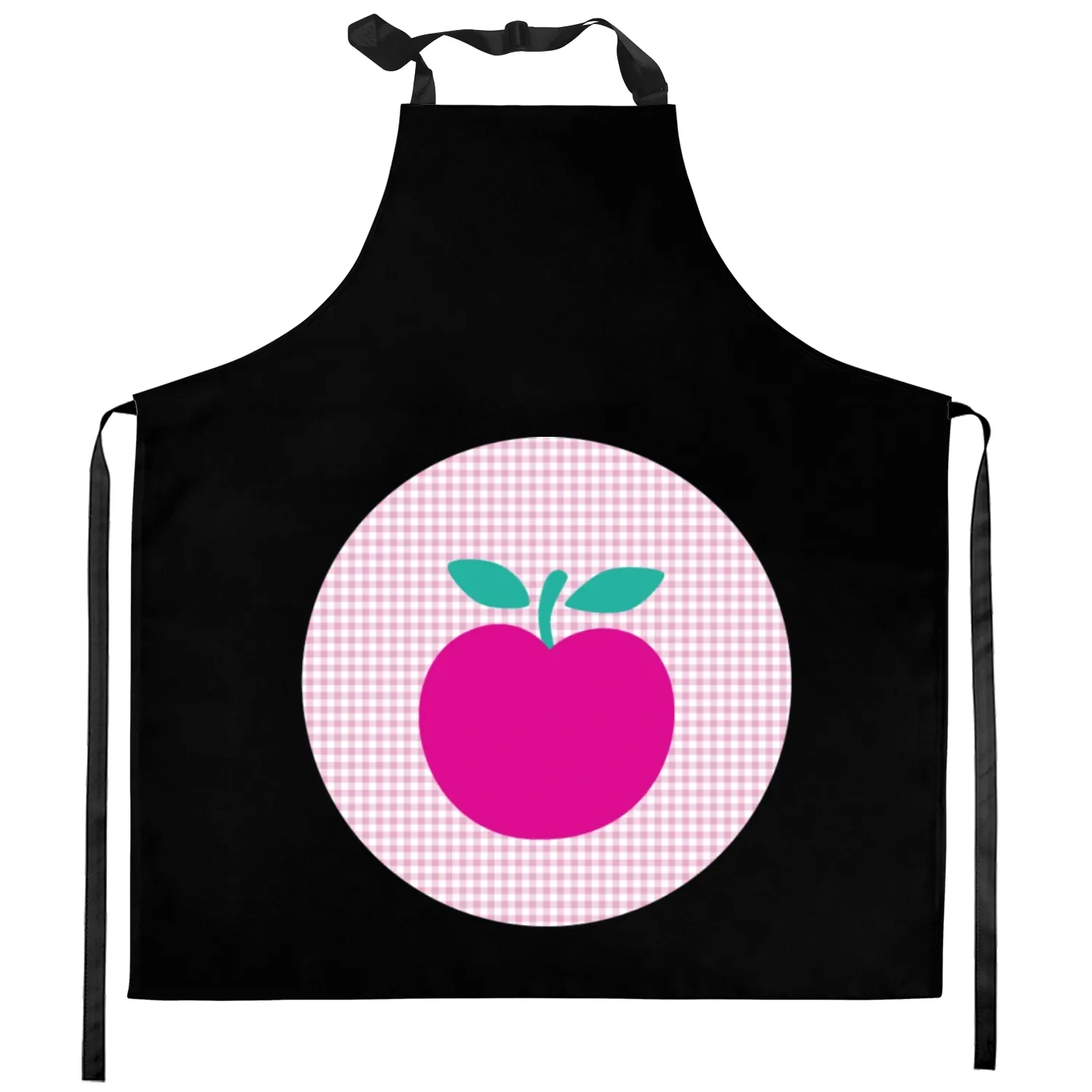 pink apple Kitchen Aprons