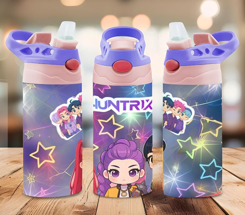 Kpop Demon Hunter Kids Water Bottle, Back to School Gift, Gift For Girls/Boys