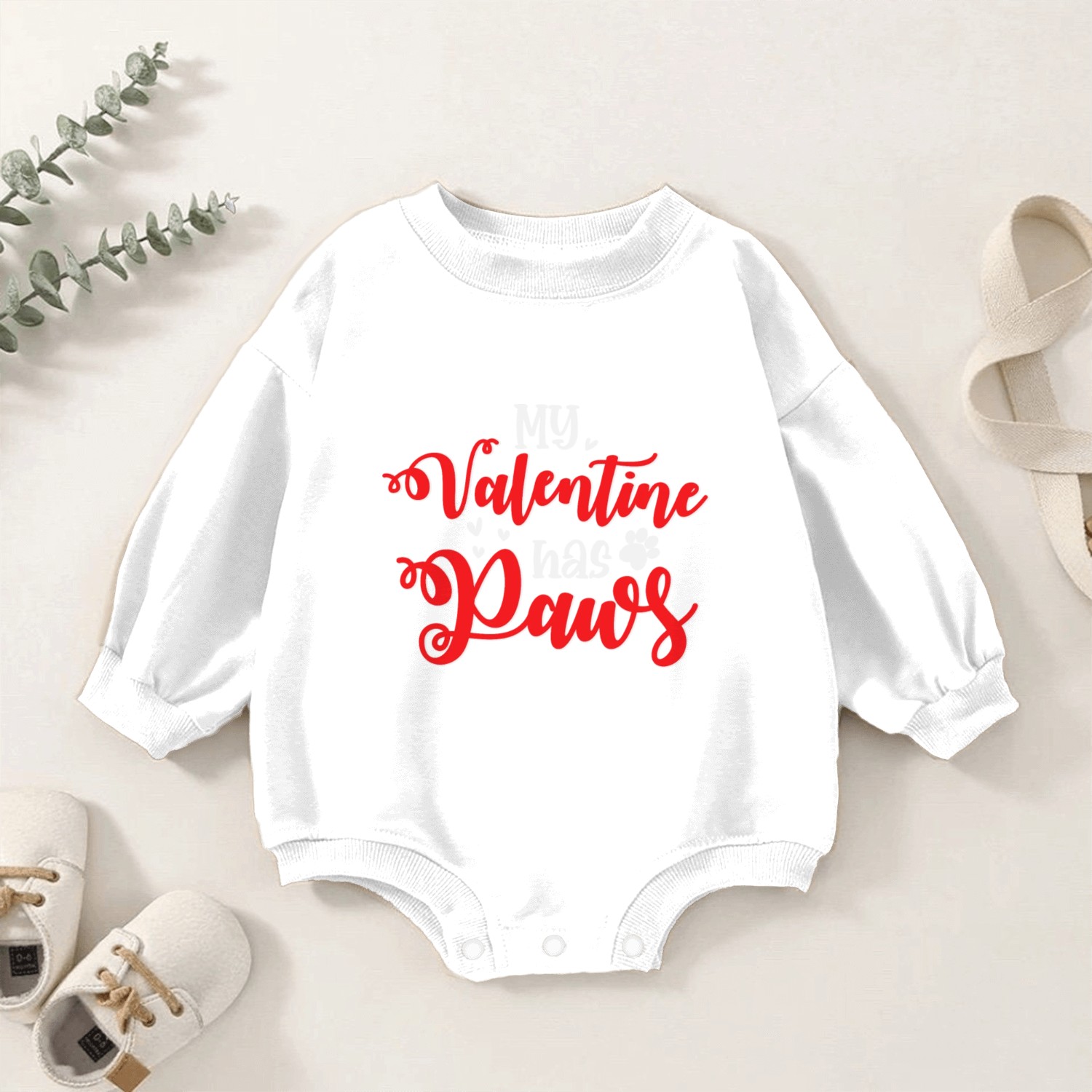 My Valentine Baby Romper Sweatshirts