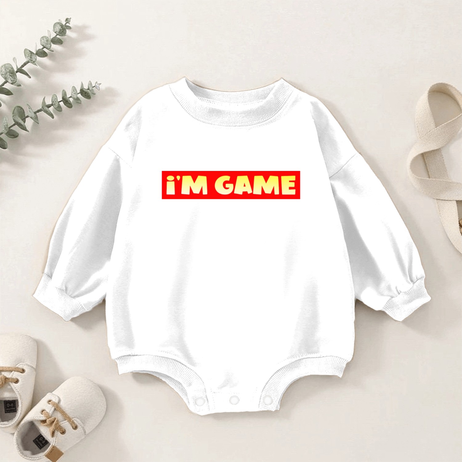 Im Game Baby Romper Sweatshirts
