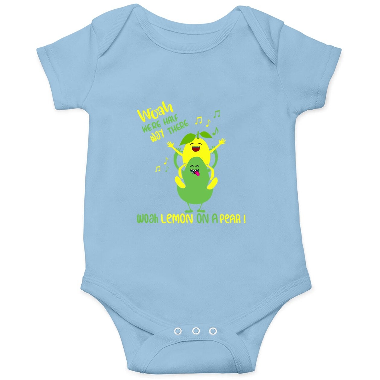 Lemon On A Pear Meme Foodie Baby Bodysuit