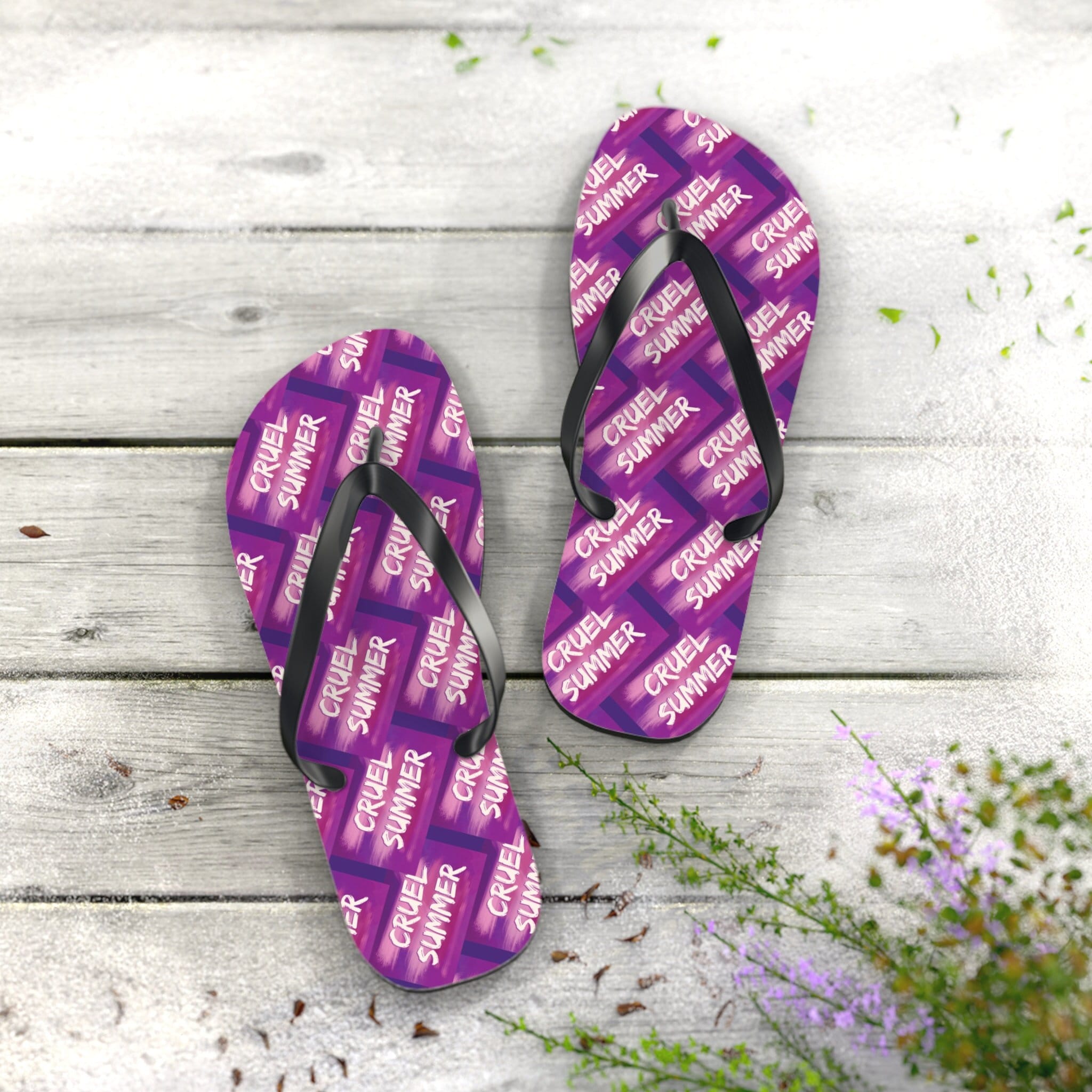 Cruel Summer Flip Flops, Outdoor slippers, Comfort Beach slippers, Pool shoes, Summer slippers, outside slippers, beachwear