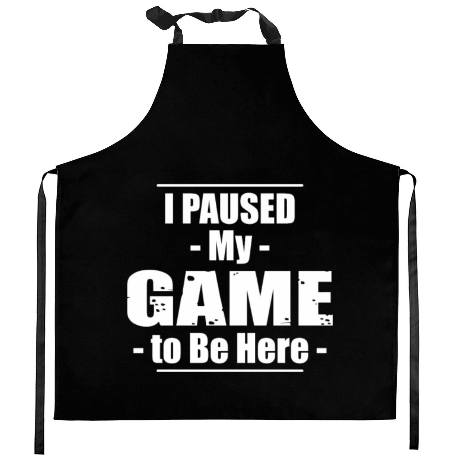 I Paused My Game to Be Here Kitchen Aprons