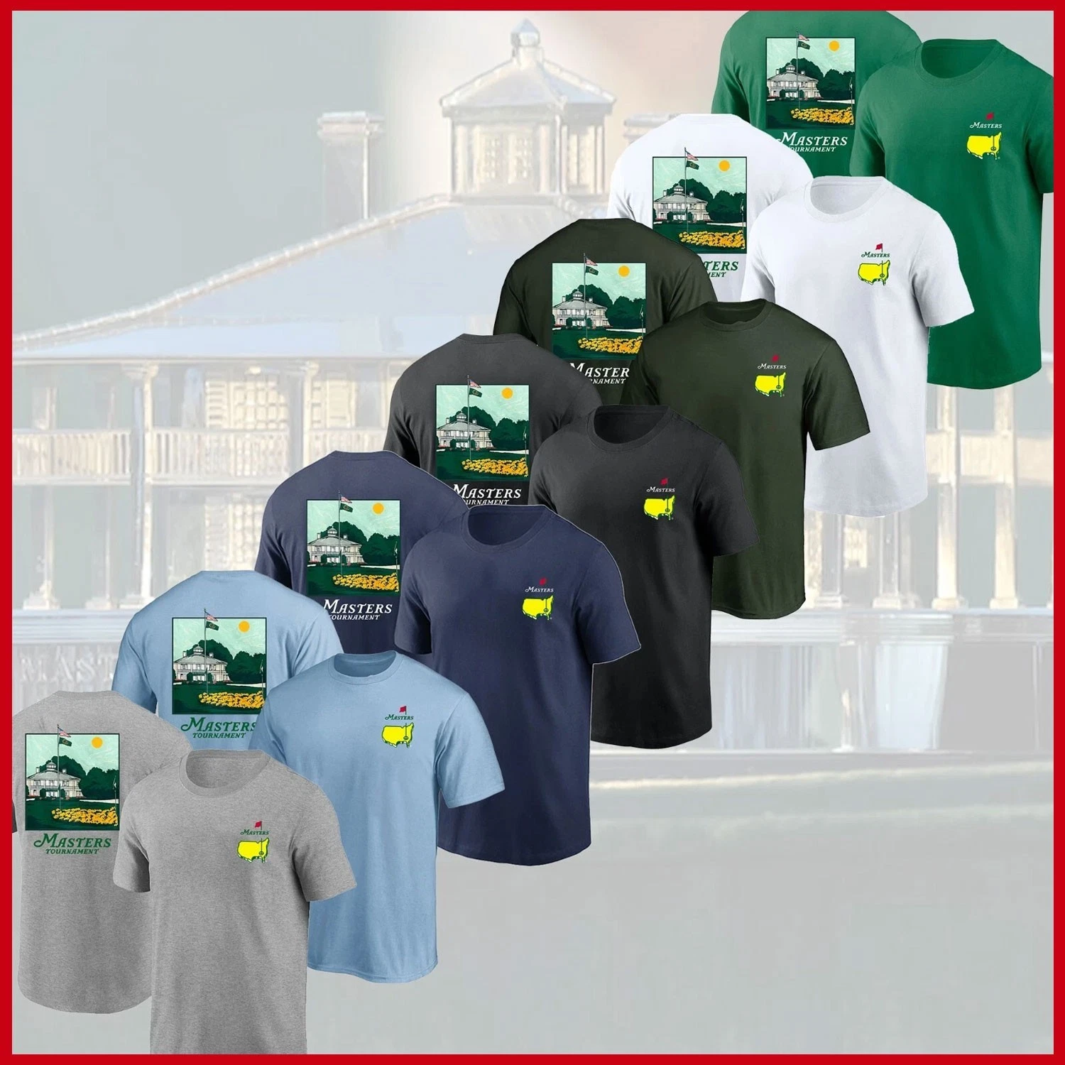 2026 Masters Golf Tournament Augusta National Golf Club Double Sided T-Shirt