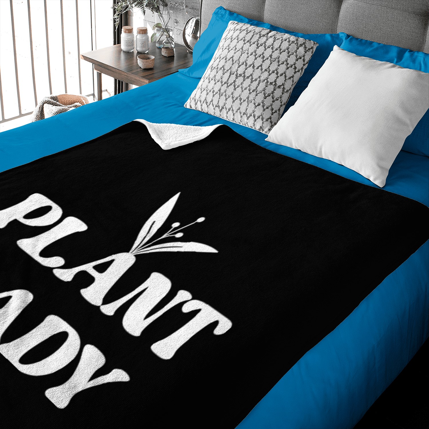 Plant lady Baby Blankets