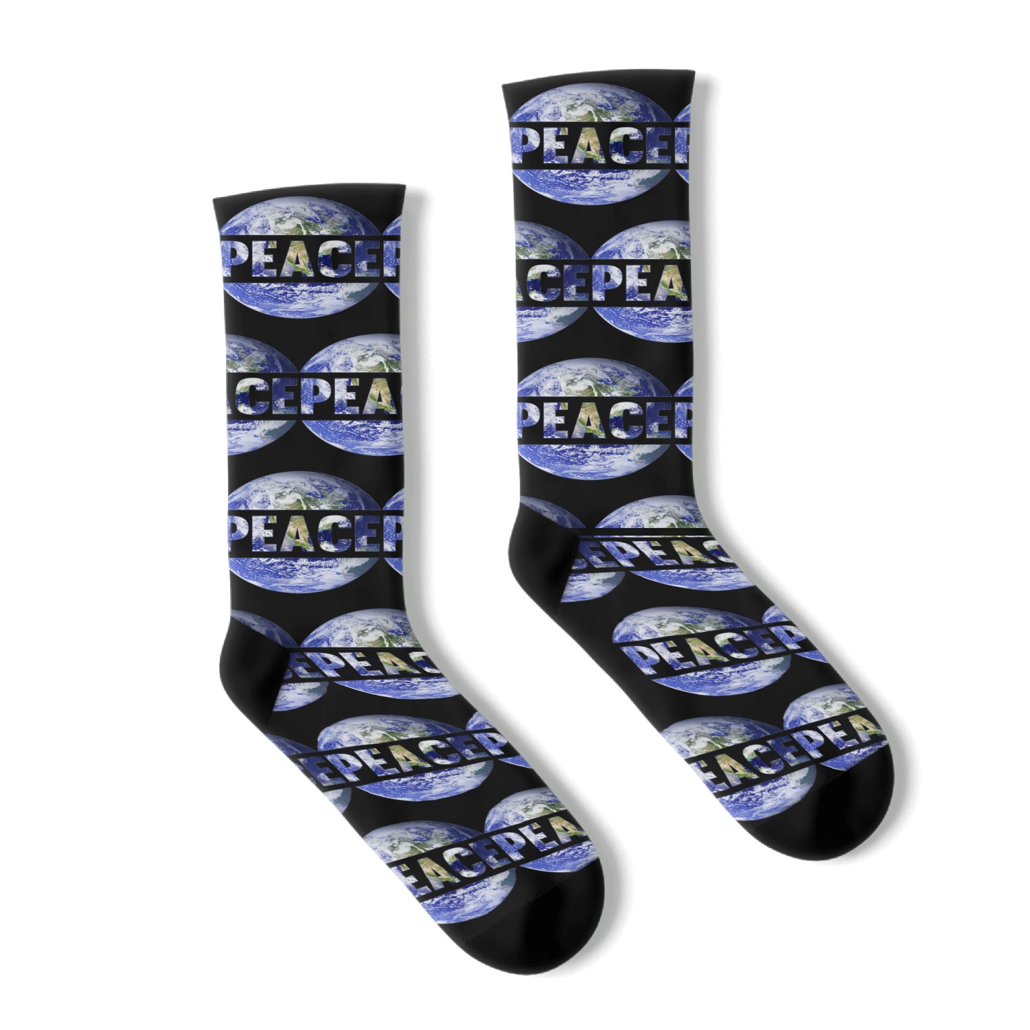 World Peace Support Earth Peace Day Lover Graphic Socks