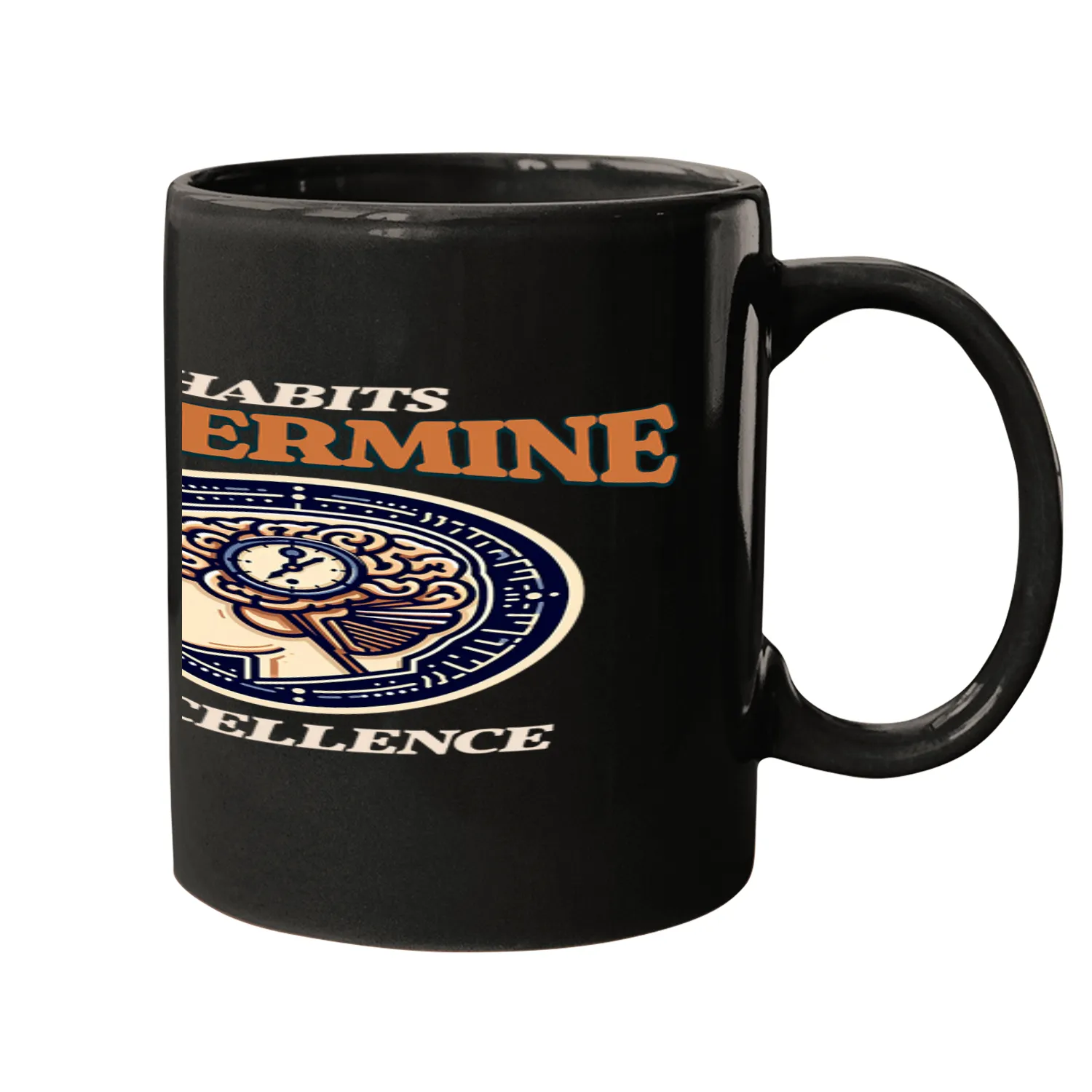 Habits Determine Excellence Perfecting Practice Pattern Mugs