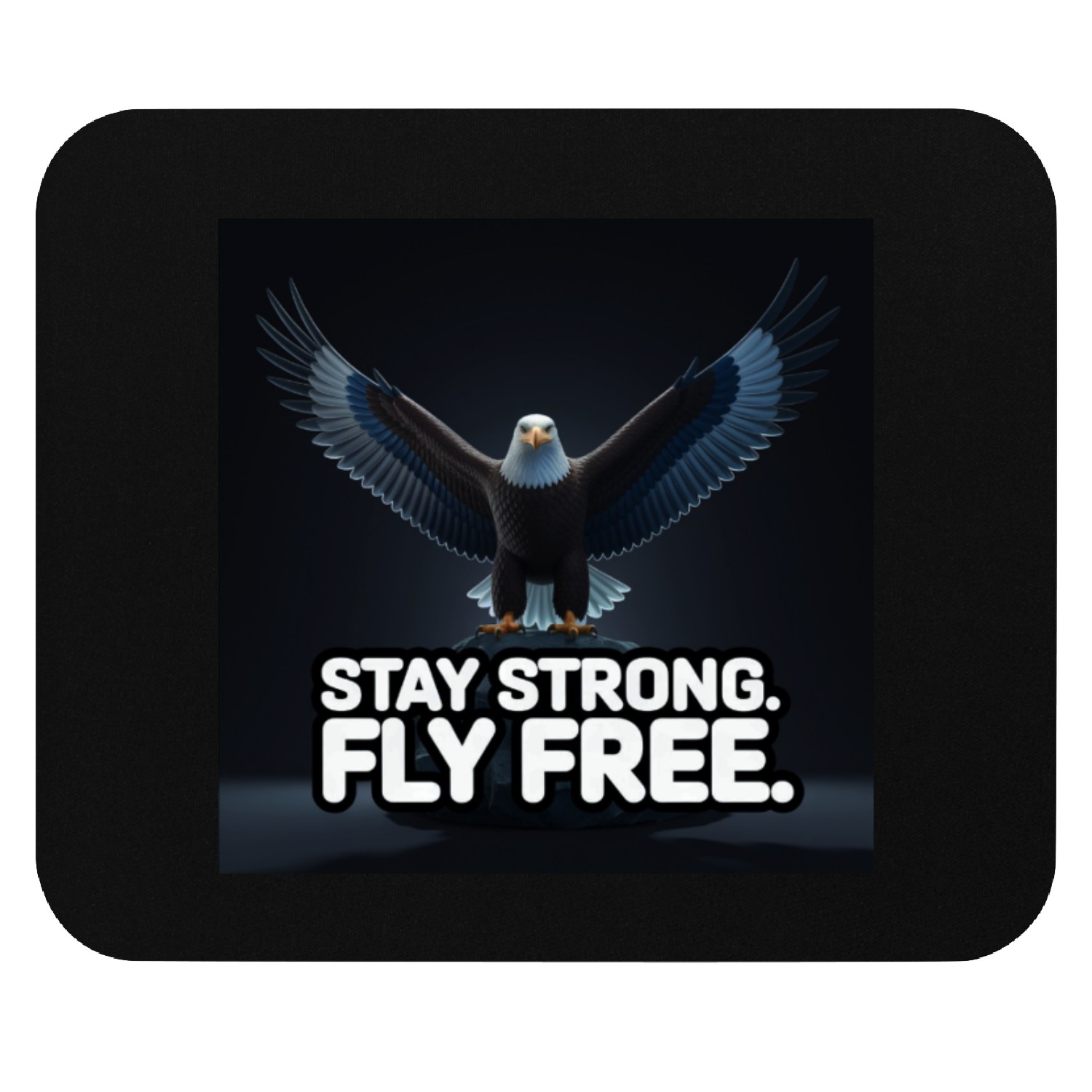 Stay Strong. Fly Free. Mouse Pads