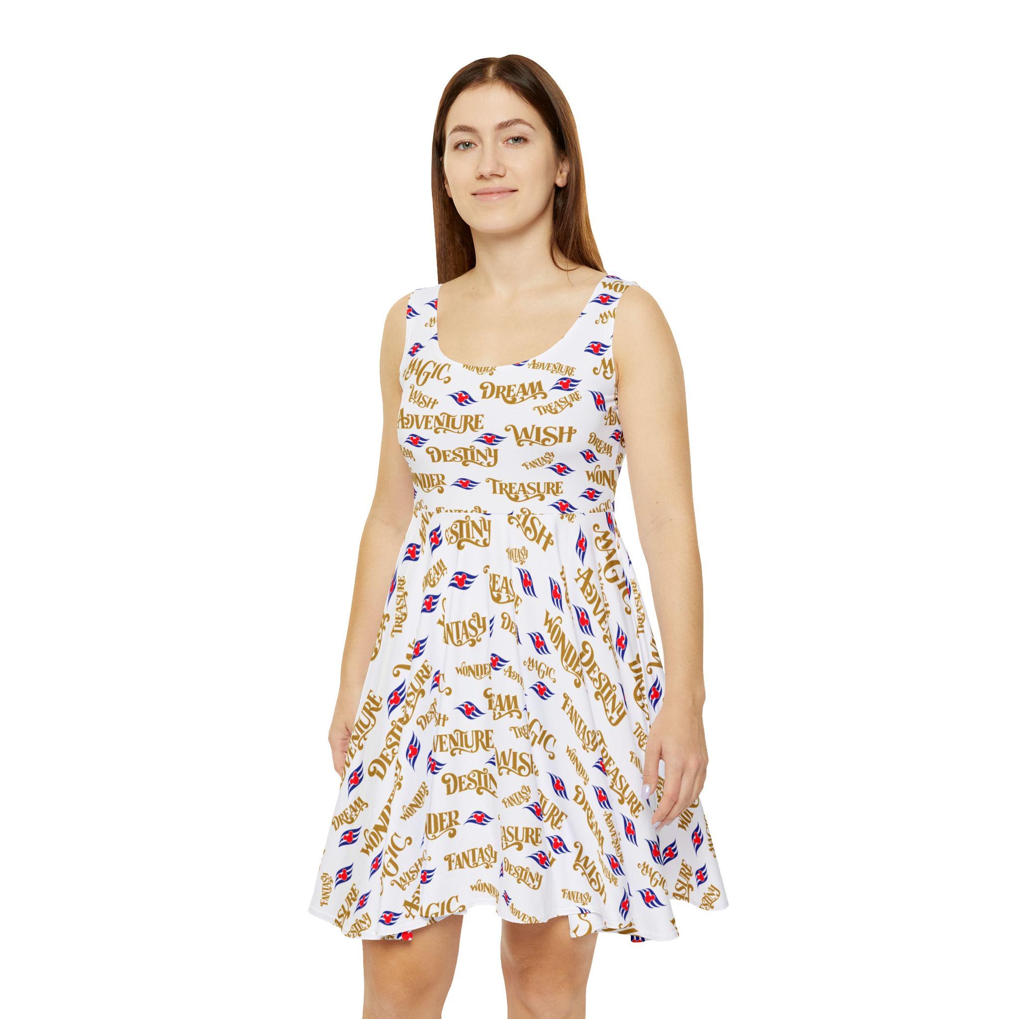 Ladies Dress, DCL Cruise Ships Skater Dress, Summer Dress