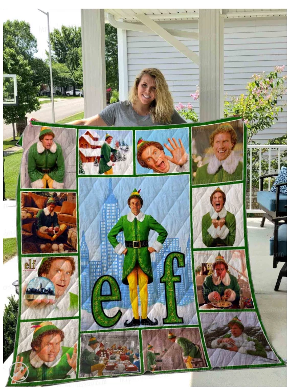 Elf Quilt Blanket Perfect Gift For Fans