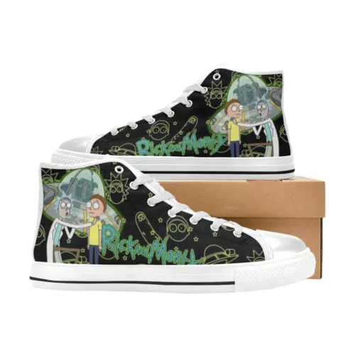 Rick and Rickandmorty Sneakers High Top Shoes, Rick and Rickandmorty Sneakers
