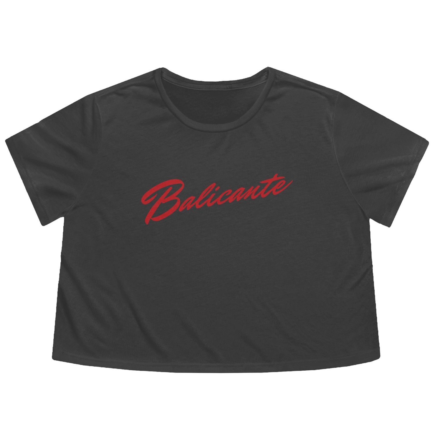 Balicante Red Type Flowy Cropped Tees