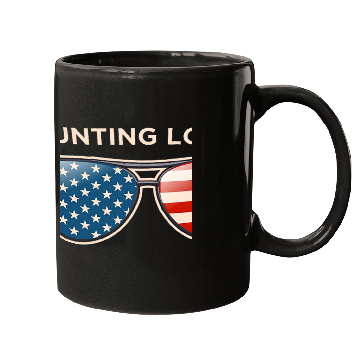 Hunting Lodge MD vintages US Flag Sunglasses Mugs