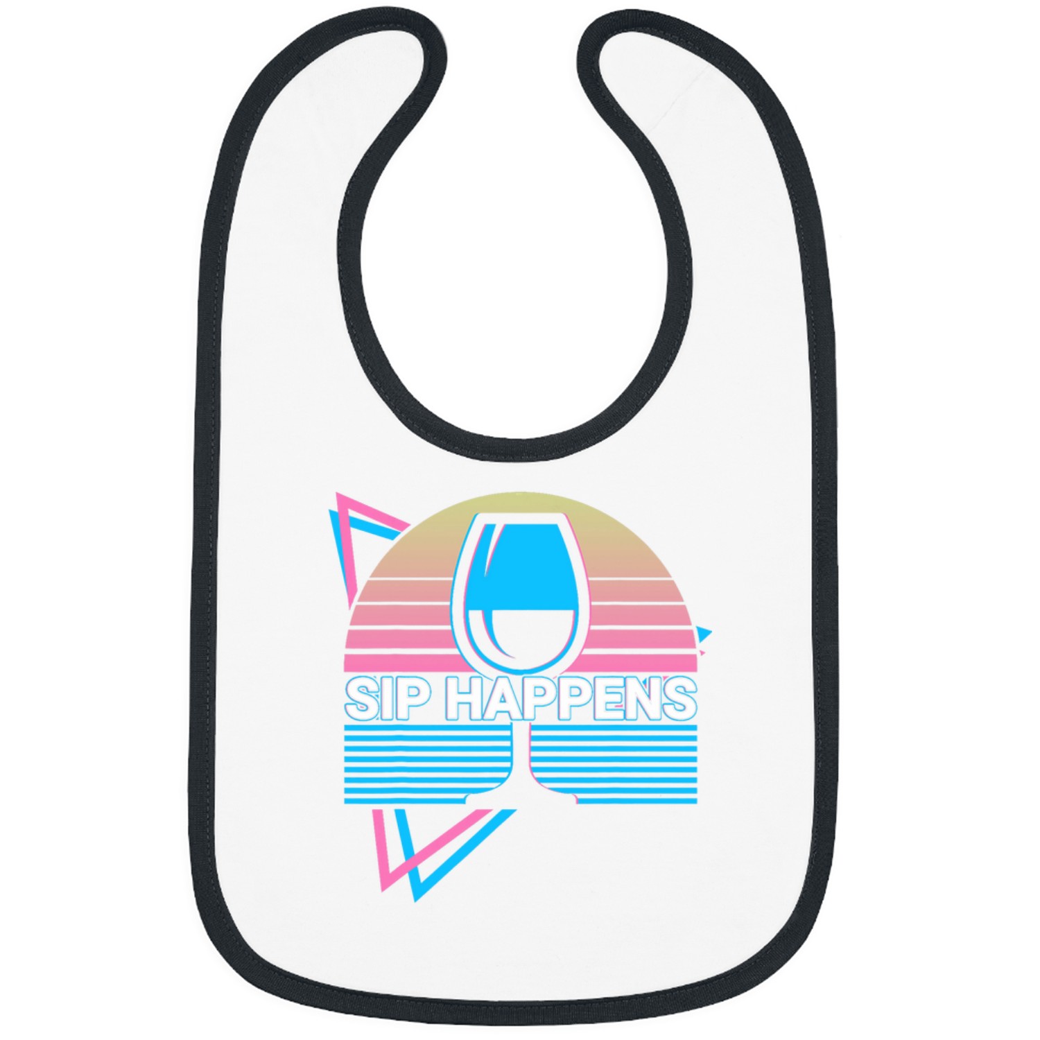 Wines Fun Drinker Sip Happens Bibs