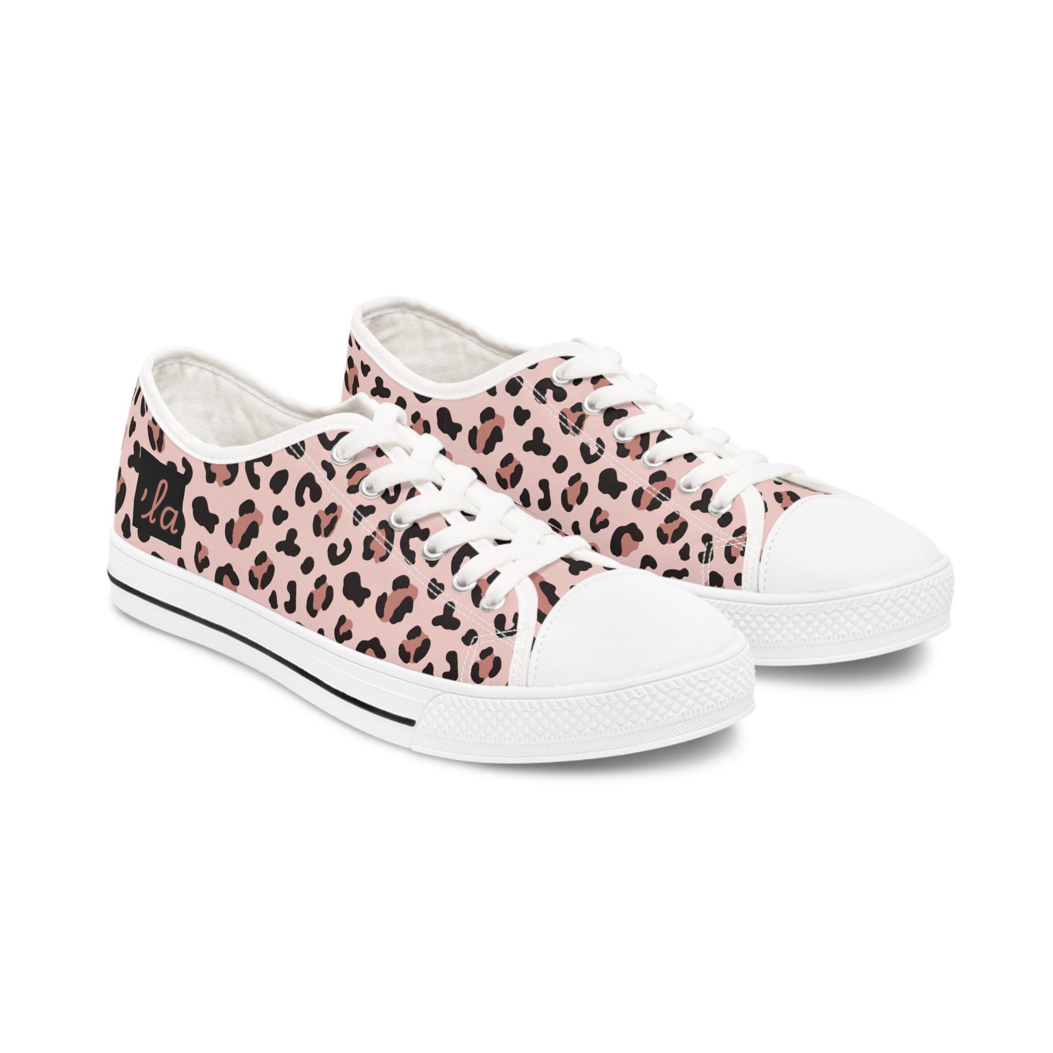 Kamala 2024 Chucks, la Kamala, Leopard print, pink and black