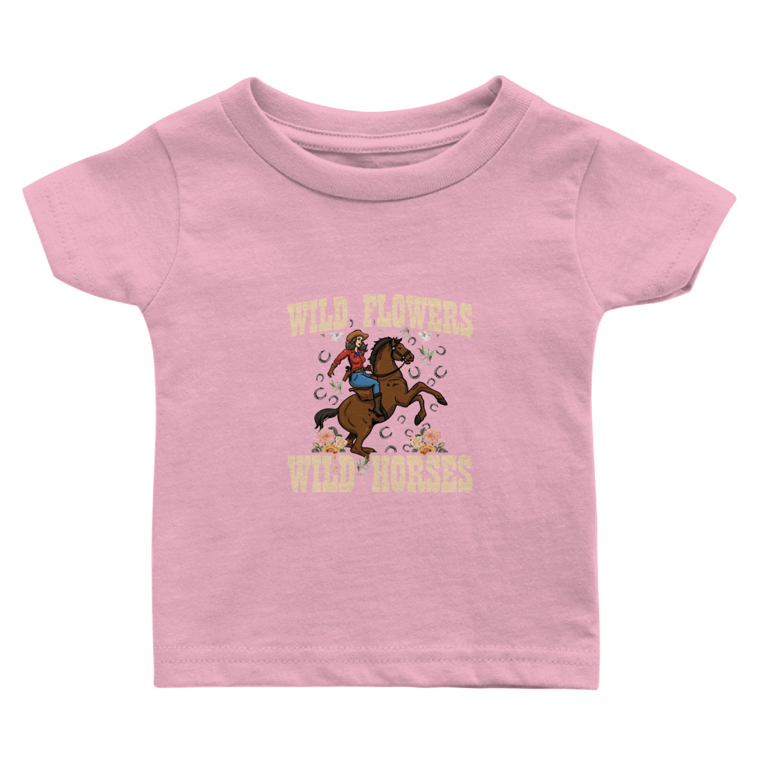 Wild Flowers Wild Horses Women's Wild Horses Baby T Shirts