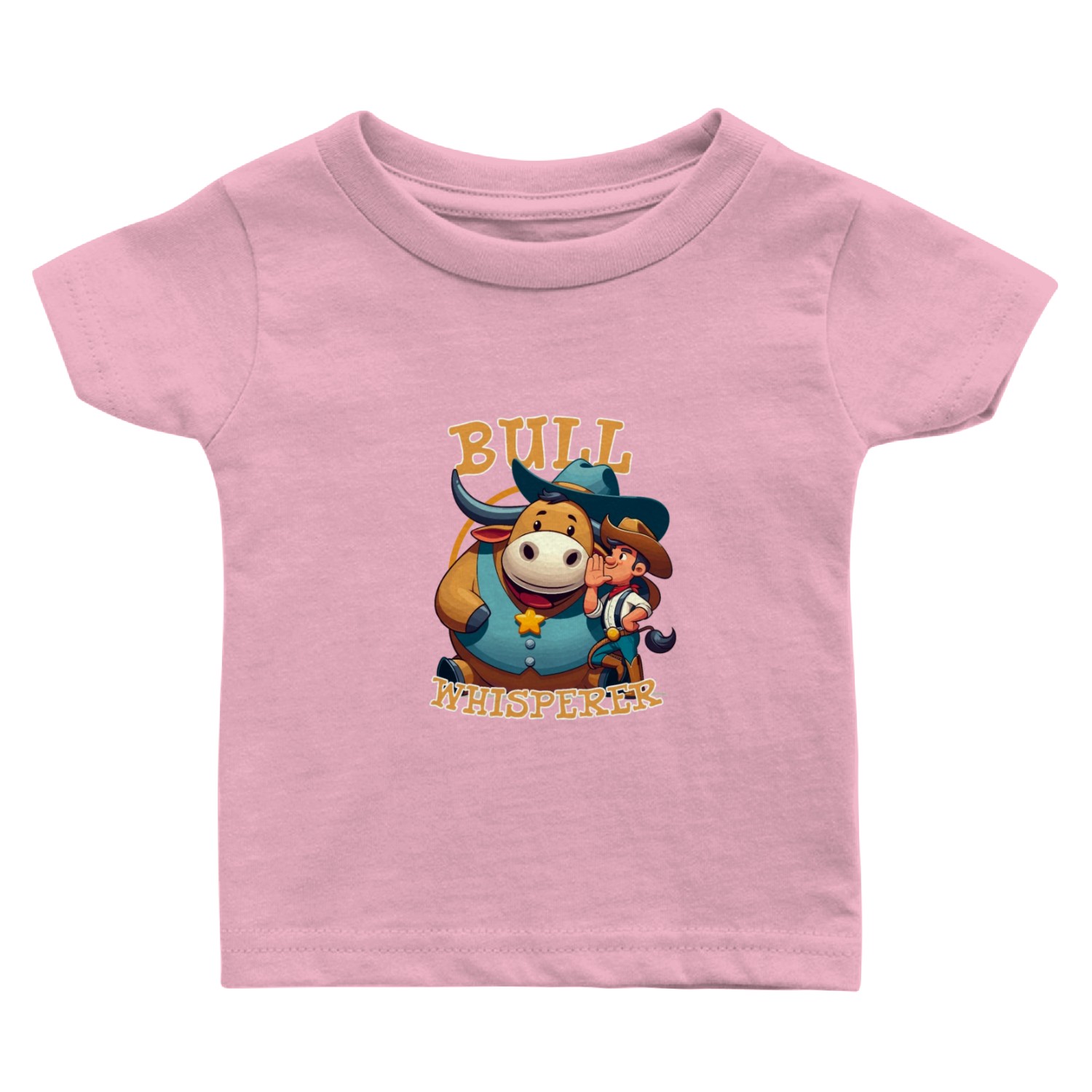 Rodeo Bull Riding Livestock Show Farmer Cattle Baby T Shirts