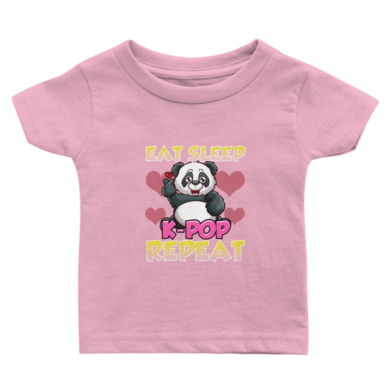 Cute Eat Sleep K Pop Repeat Kawaii Panda Kpop Baby T Shirts
