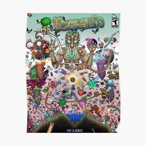 Terraria Game poster Premium Matte Vertical Poster