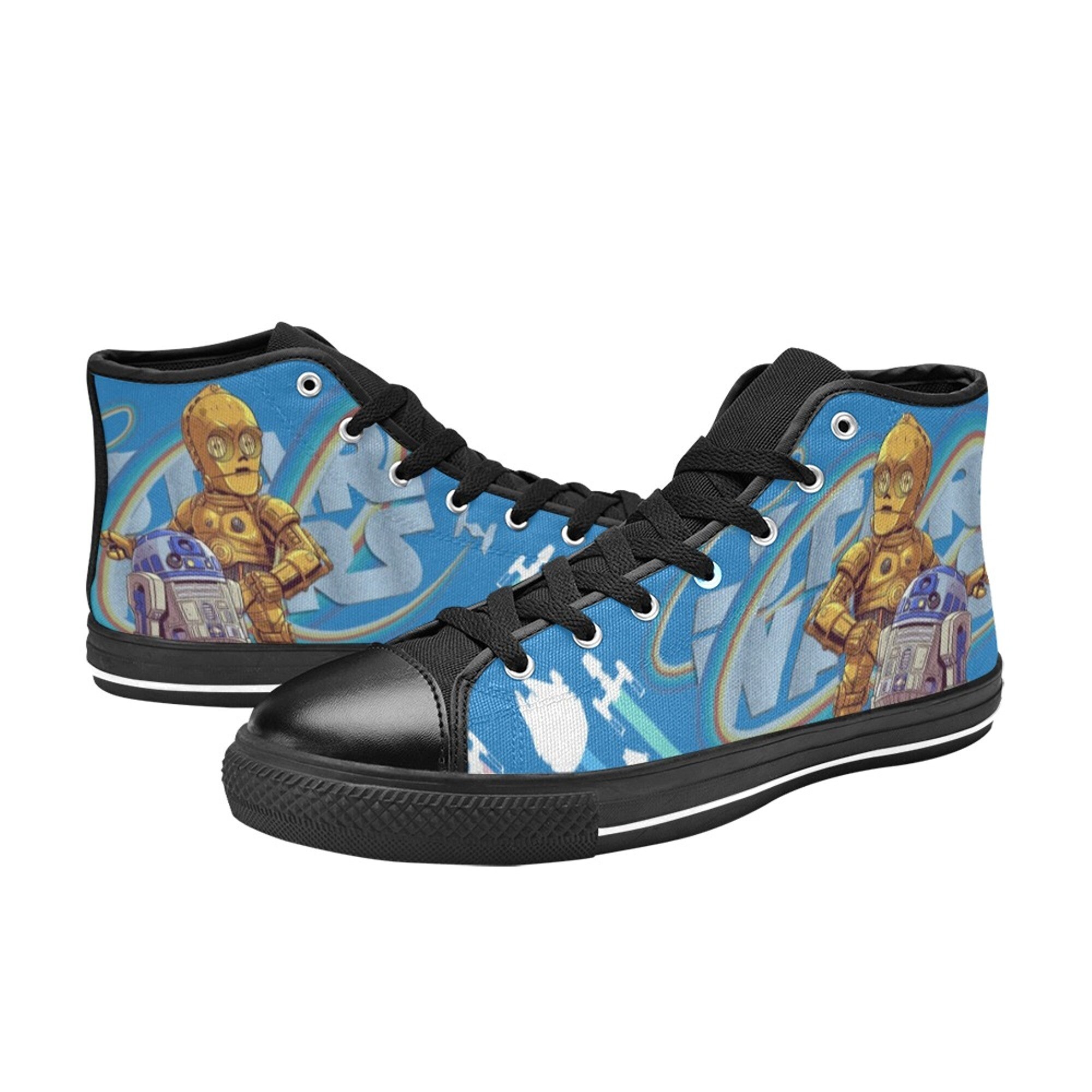 Star Wars R2D2 High Top Canvas Shoes, Star Wars High Top Sneakers