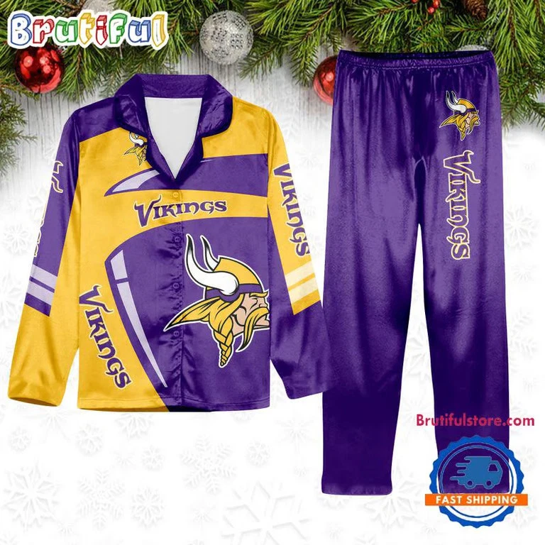 Minnesota Football Team Winter Season Pajamas Set