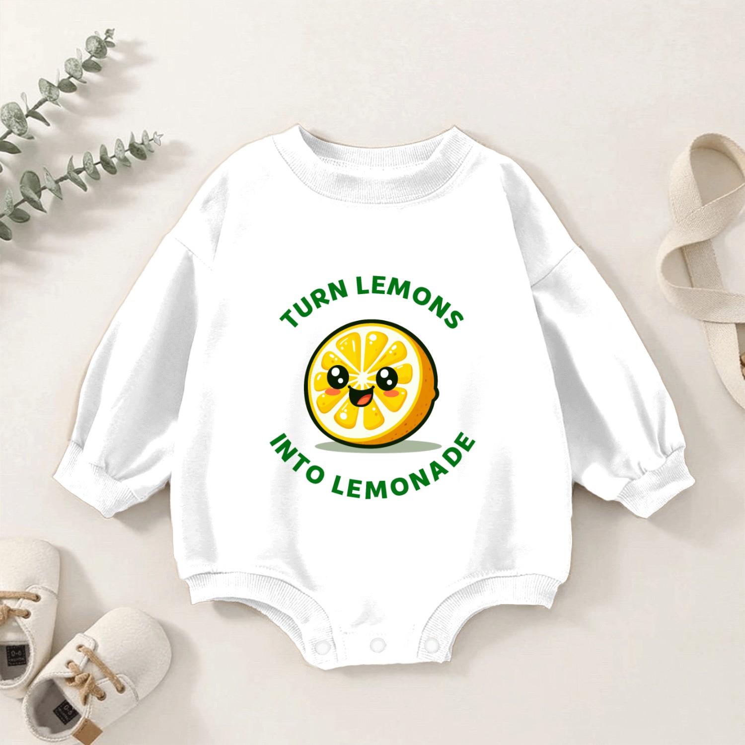 Turn Lemons Into Lemonade Baby Romper Sweatshirts