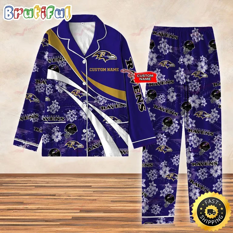 Personalized Baltimore Pajamas Set for Kids & Adults
