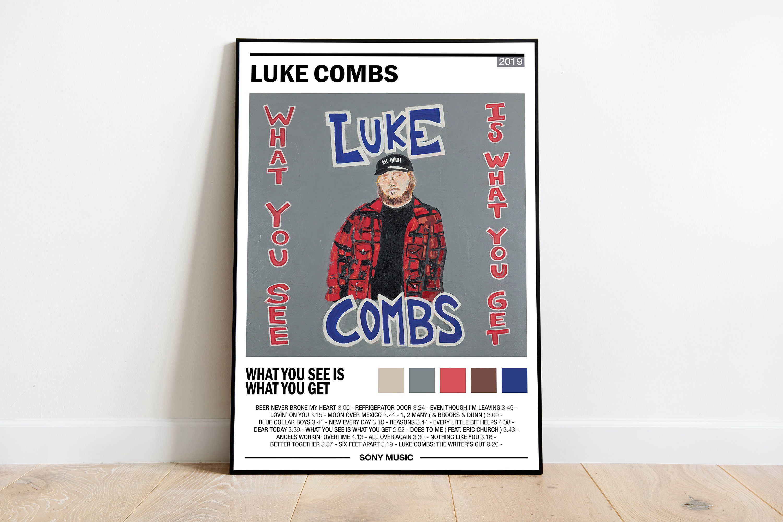 Lukee Comb Poster | Lukee Comb Album Cover | What You See Is What You Get Album Wall Art | Home Decor | Music Gifts