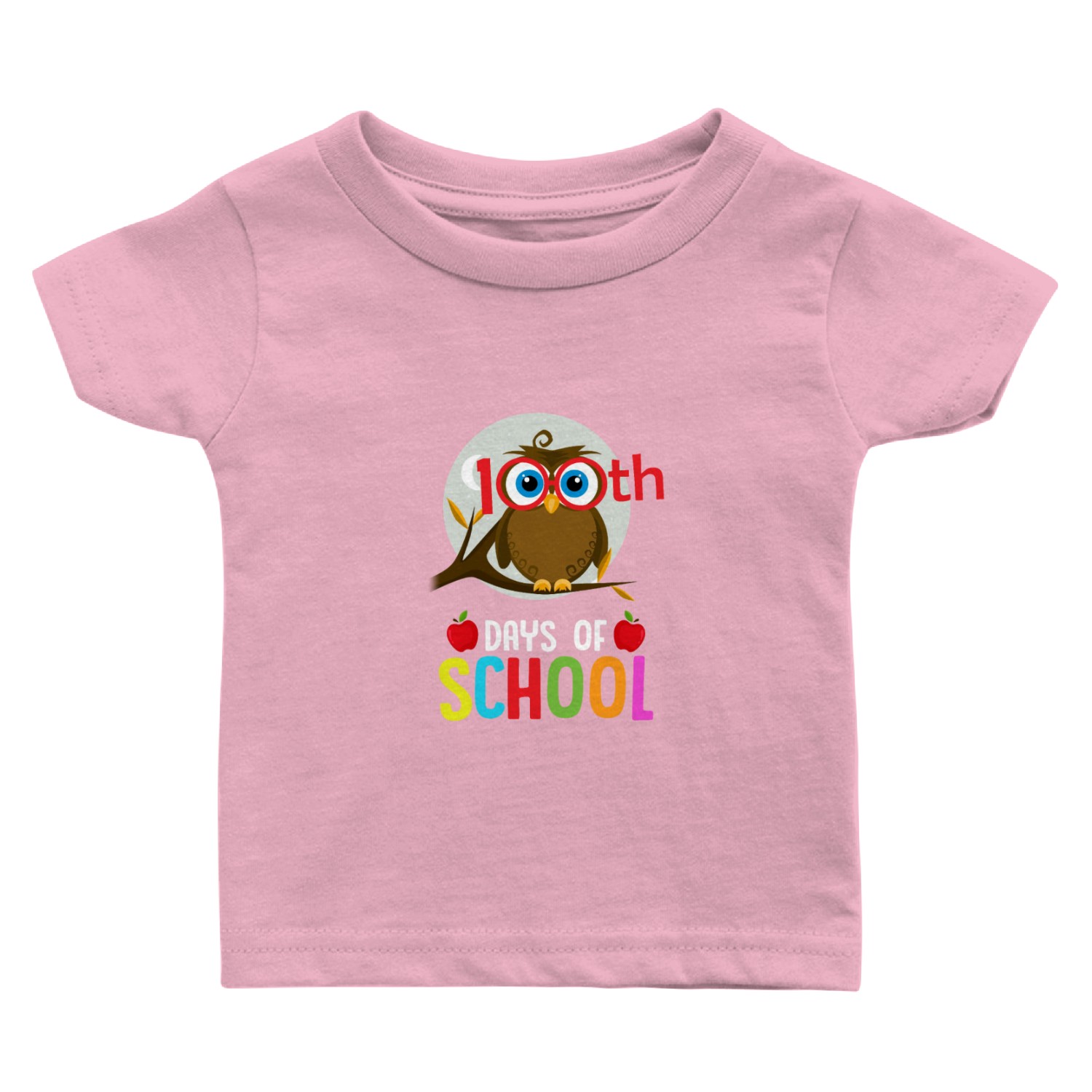 100 th days of school owl Baby T Shirts