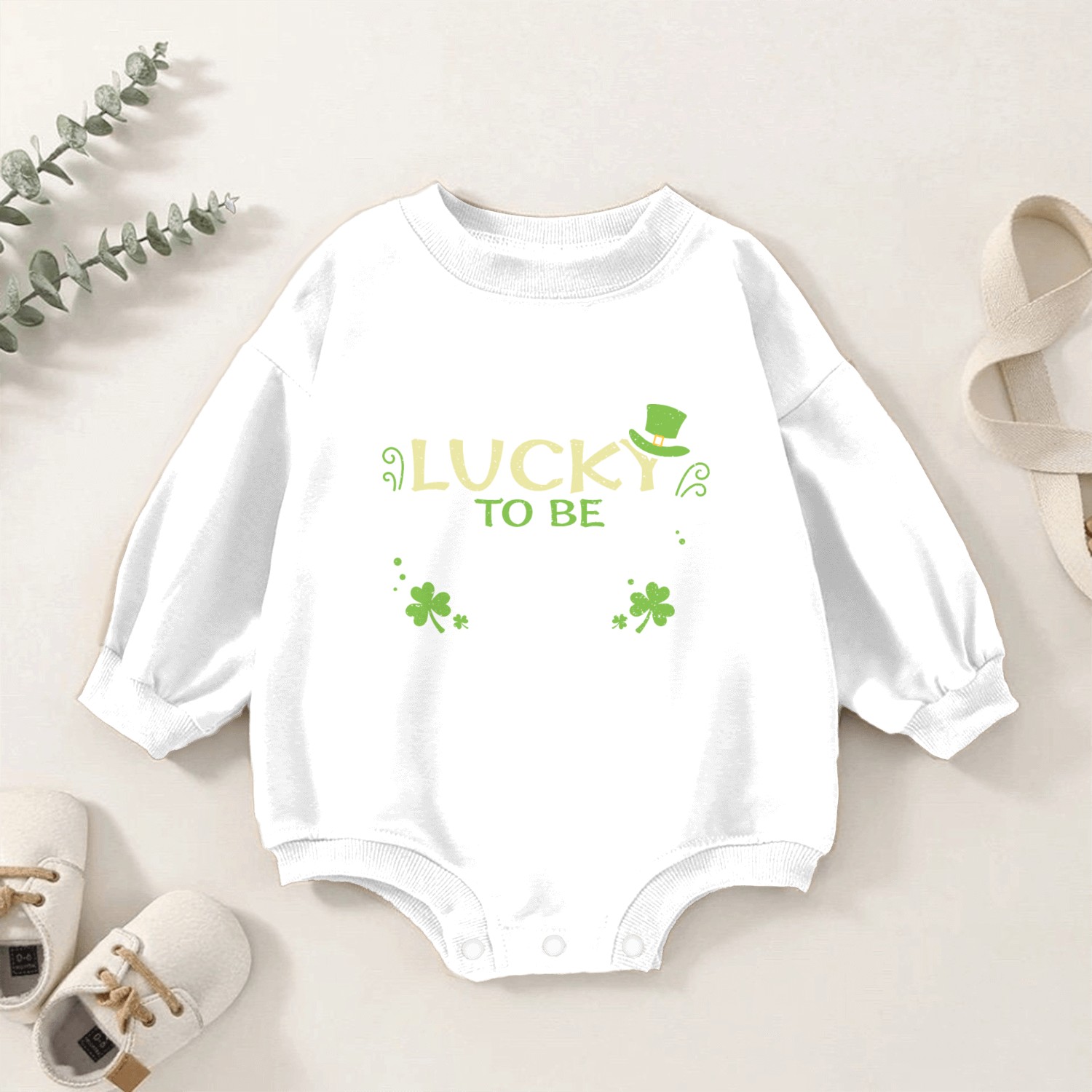 Lucky to be Irish Baby Romper Sweatshirts