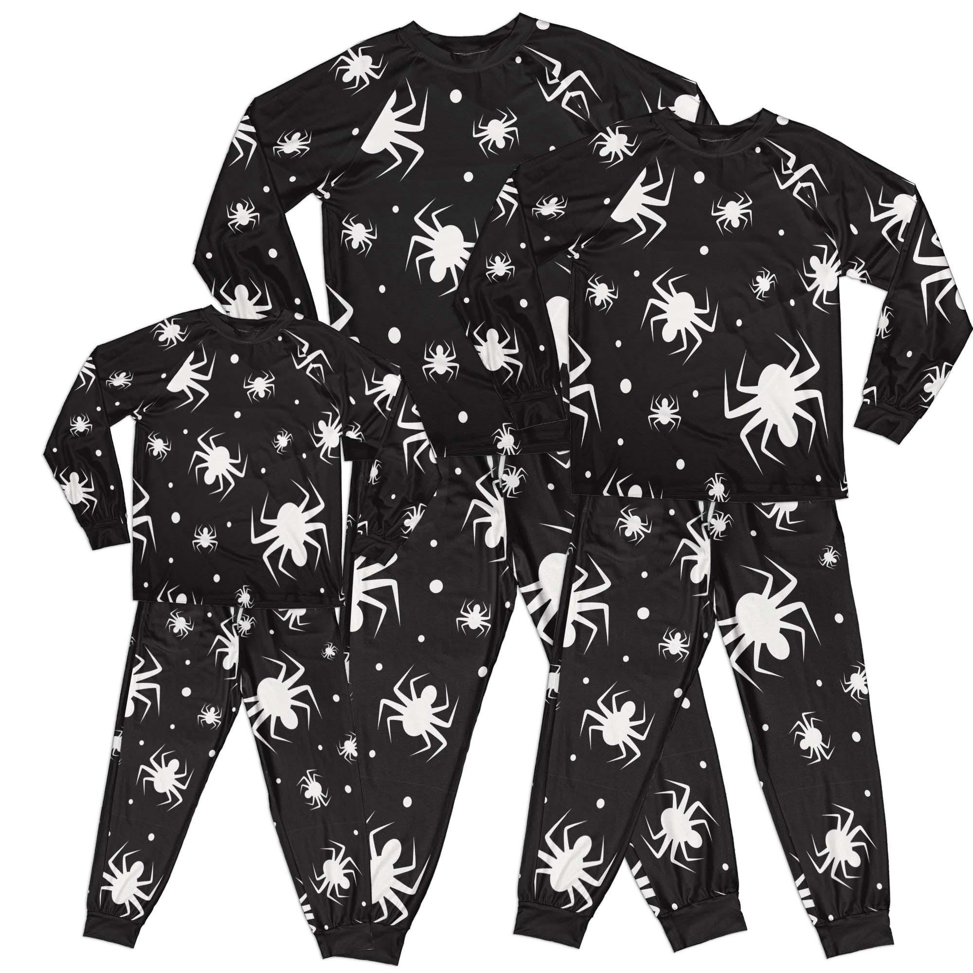 Spider print. Family matching outfits. Pets bandana. Halloween party costume